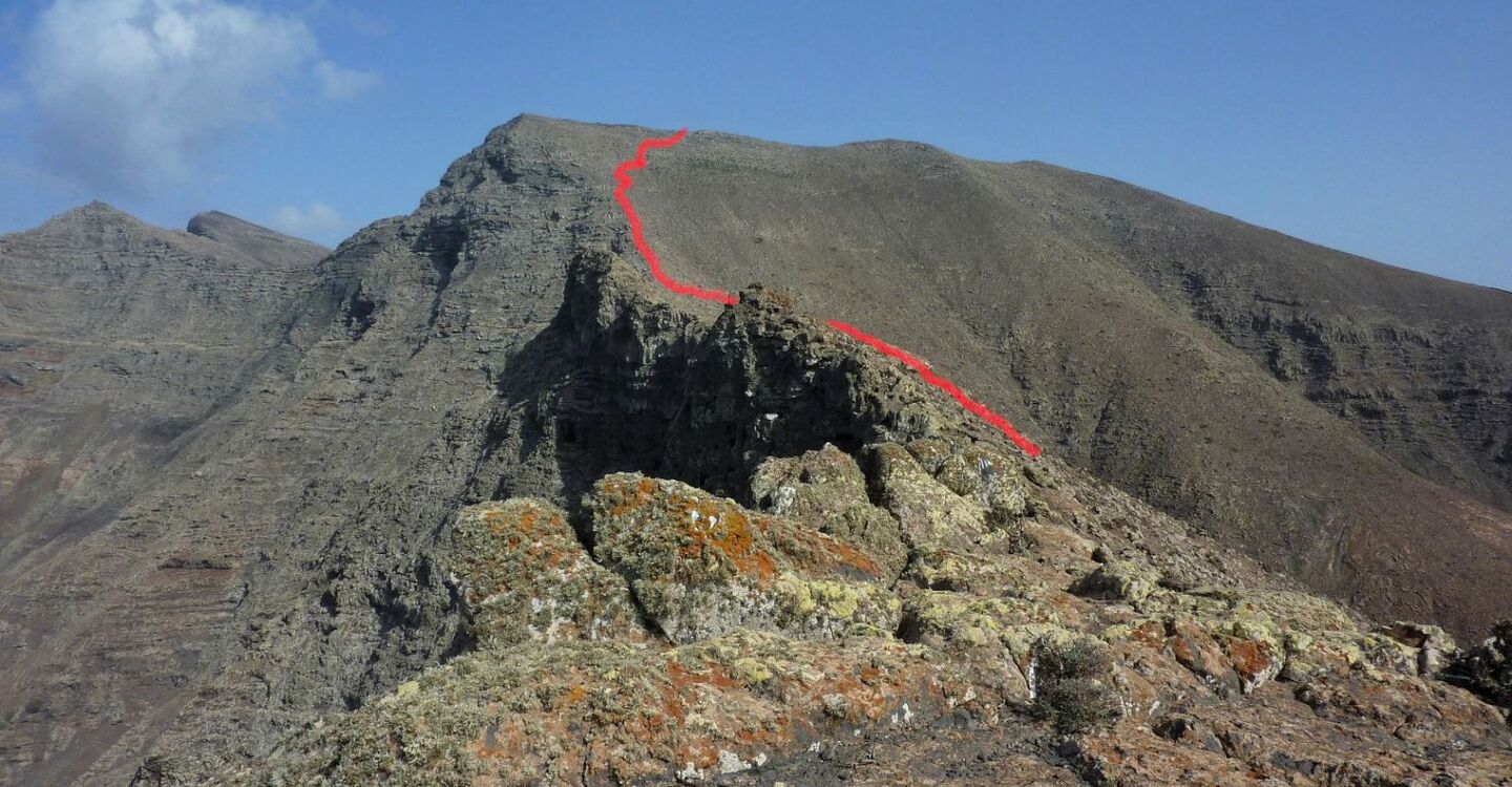 WFF 1064 5 FFuerteventura Gratwanderung Morro del Cavdero