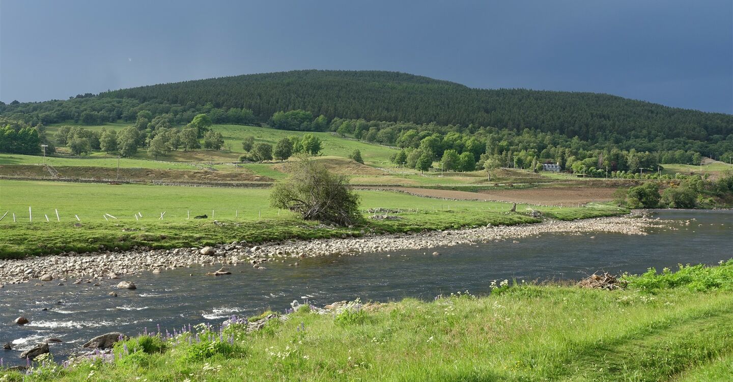 WSCH 1053 5 Am Fluss Dee vor einem Gewitter