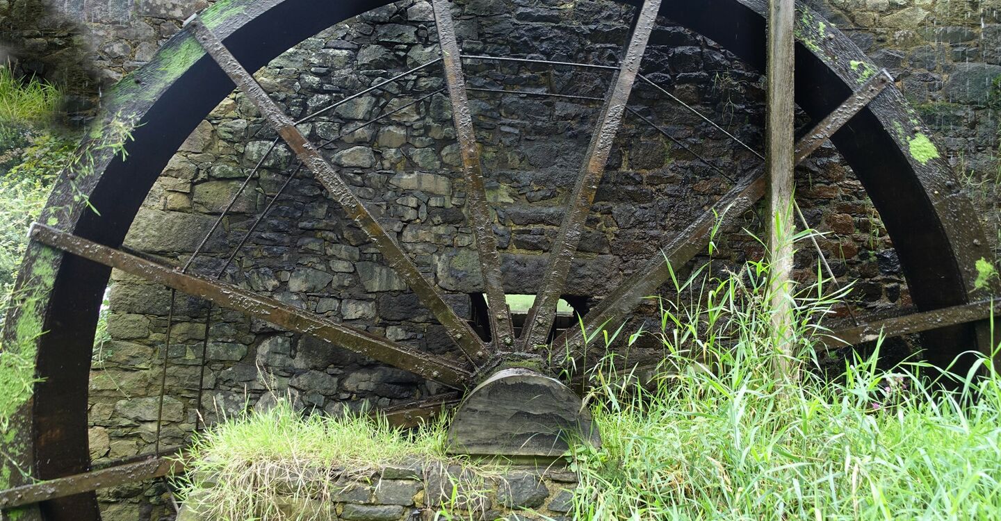 WB 1039 1 hölzernes Wasserrad