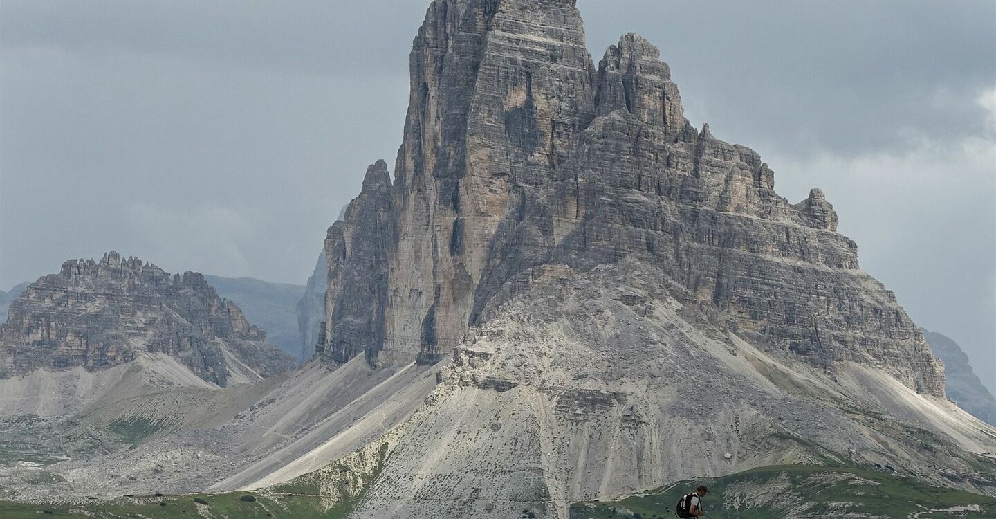WKB3 1059 5 Tre Cime di Lavaredo die Drei Zinnen von Westen gesehen.