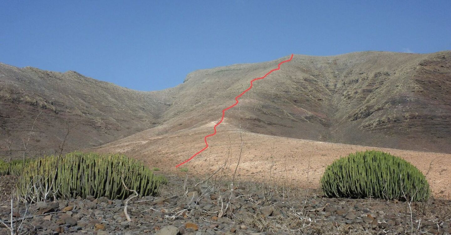 WFF 1064 1 FFuerteventura AuFFstieg zum Morro del Cavdero