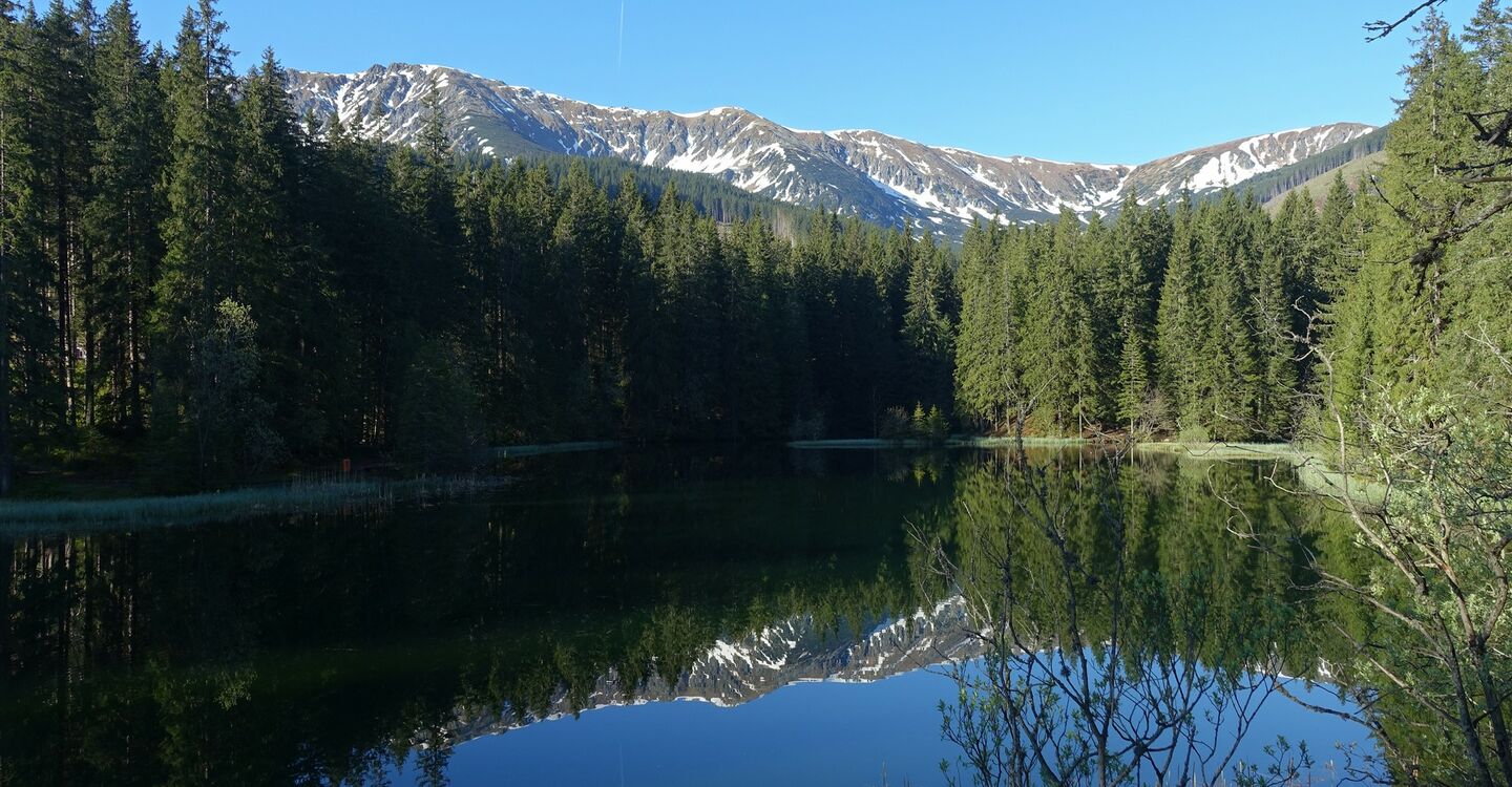 WTA 1015 5 Hinter dem Vrbické Pleso erhebt sich der Hauptbergkamm der Niederen Tatra