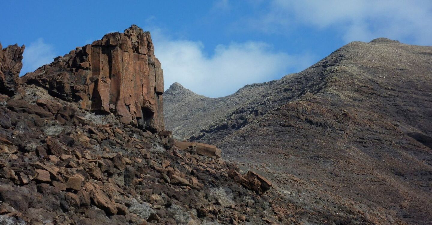 WFF 1068 1 FFuerteventura markanter FFelsen bei der Montaña FFrail 